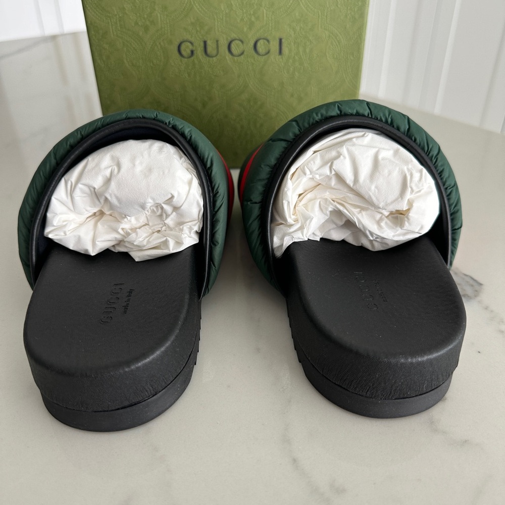Gucci Padded Slide Sandals - Picture 4 of 8
